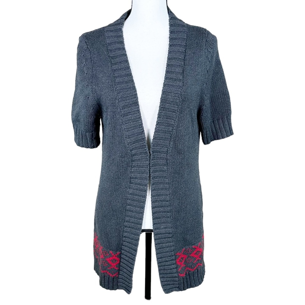Banana Republic Gray Short Sleeve Sweater Cardigan - Picture 1 of 8